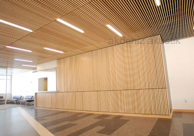 linear acoustic wood panels
