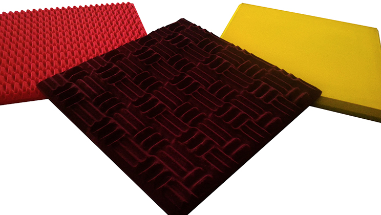 color acoustic foam